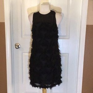 Michael Kors Black Feather Dress